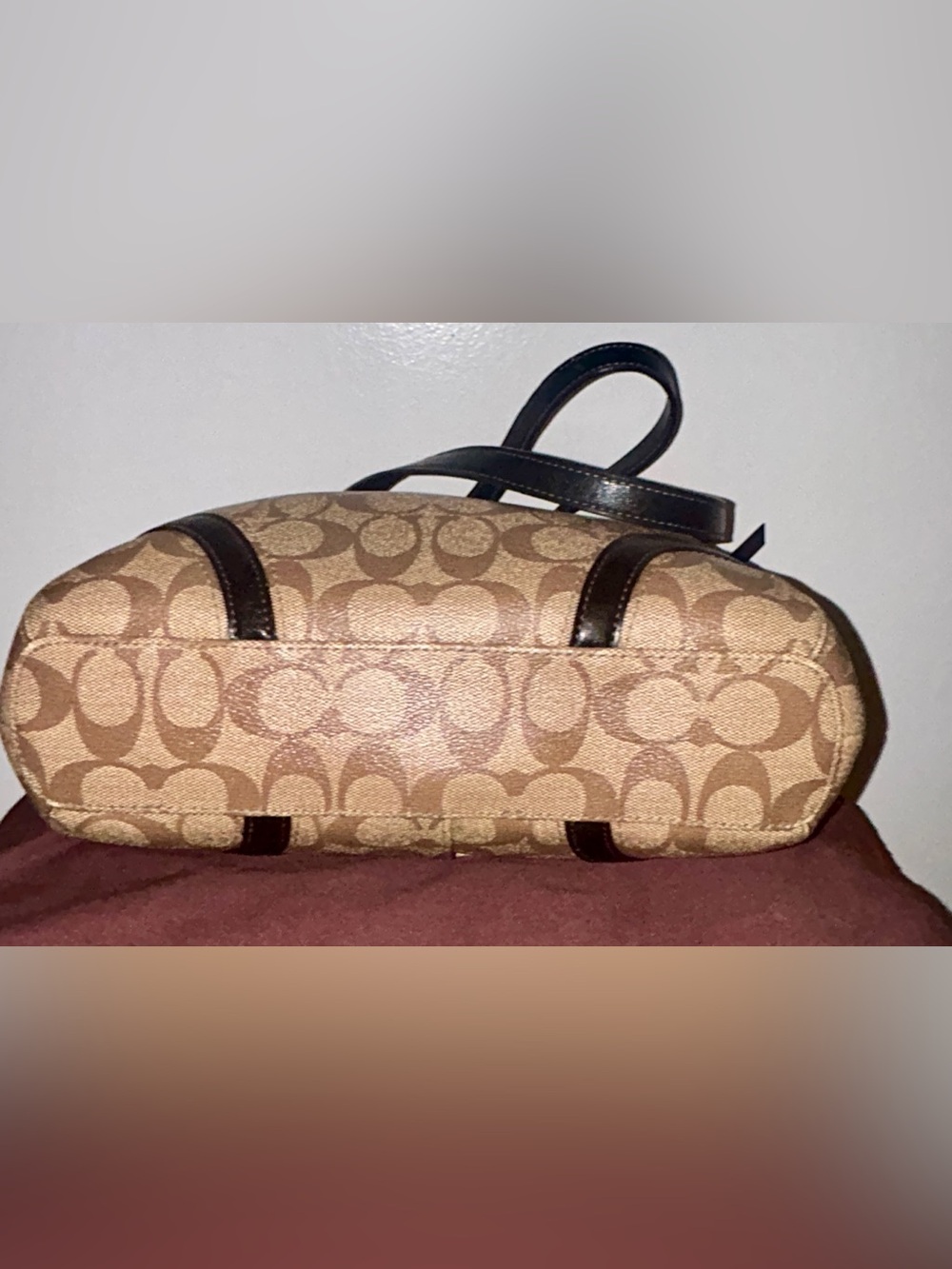 Coach Peyton Signature Heritage Pocket Tote Bag Y2K Vintage - Picture 9 of 14